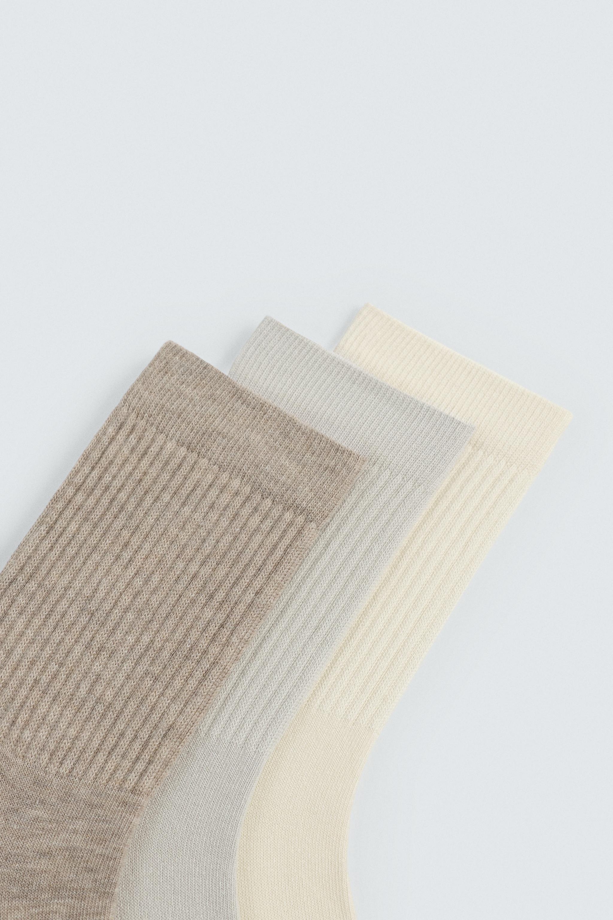CHAUSSETTES CÔTELÉES LOT DE 3